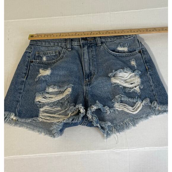 Altar'd State Women's Jean Shorts Distressed High Waist Size Small - Picture 4 of 8